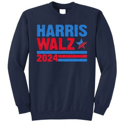 Distressed Vote Kamala Harris Tim Walz 2024 Election Tall Sweatshirt