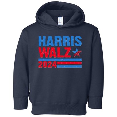 Distressed Vote Kamala Harris Tim Walz 2024 Election Toddler Hoodie