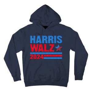 Distressed Vote Kamala Harris Tim Walz 2024 Election Tall Hoodie