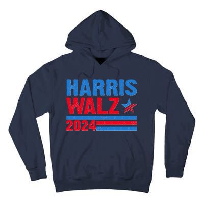 Distressed Vote Kamala Harris Tim Walz 2024 Election Tall Hoodie