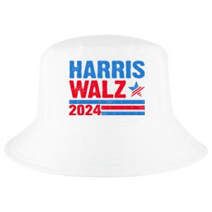 Distressed Vote Kamala Harris Tim Walz 2024 Election Cool Comfort Performance Bucket Hat