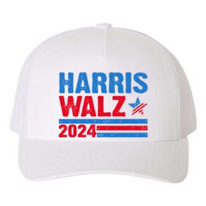 Distressed Vote Kamala Harris Tim Walz 2024 Election Yupoong Adult 5-Panel Trucker Hat