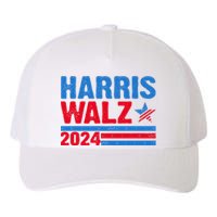 Distressed Vote Kamala Harris Tim Walz 2024 Election Yupoong Adult 5-Panel Trucker Hat