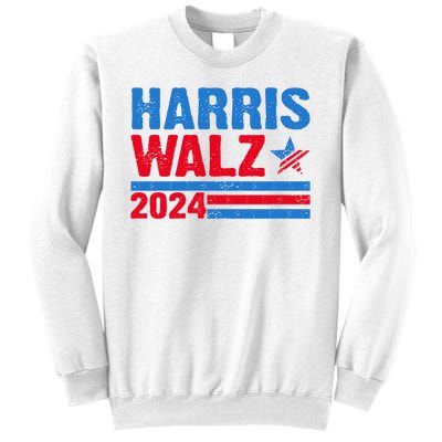 Distressed Vote Kamala Harris Tim Walz 2024 Election Sweatshirt