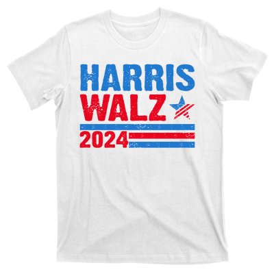 Distressed Vote Kamala Harris Tim Walz 2024 Election T-Shirt