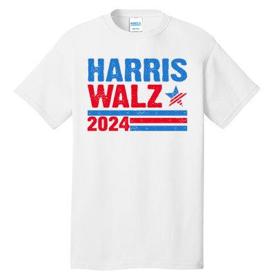 Distressed Vote Kamala Harris Tim Walz 2024 Election Tall T-Shirt