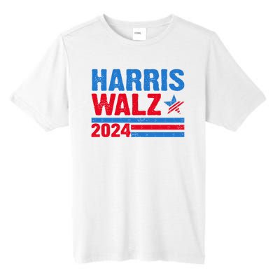 Distressed Vote Kamala Harris Tim Walz 2024 Election Tall Fusion ChromaSoft Performance T-Shirt