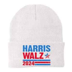 Distressed Vote Kamala Harris Tim Walz 2024 Election Knit Cap Winter Beanie