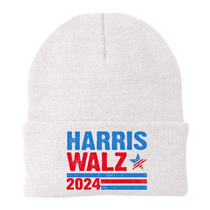 Distressed Vote Kamala Harris Tim Walz 2024 Election Beanie
