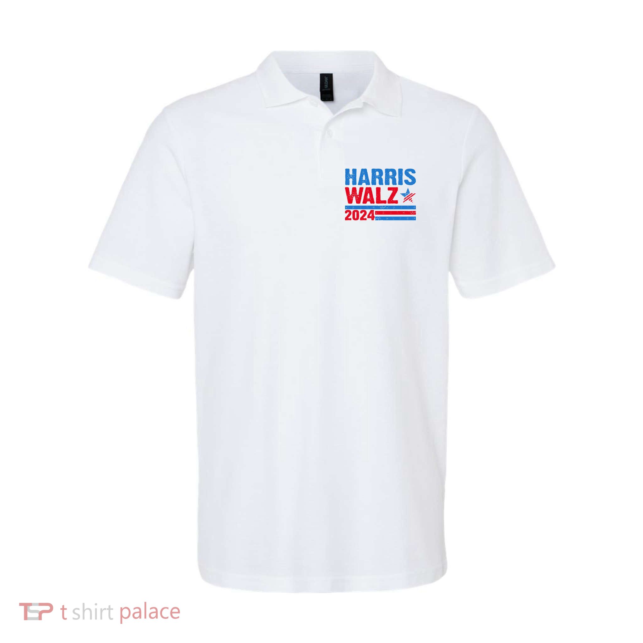 Distressed Vote Kamala Harris Tim Walz 2024 Election Polo