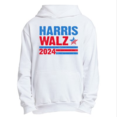 Distressed Vote Kamala Harris Tim Walz 2024 Election Urban Pullover Hoodie