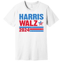 Distressed Vote Kamala Harris Tim Walz 2024 Election Premium T-Shirt