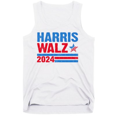 Distressed Vote Kamala Harris Tim Walz 2024 Election Tank Top