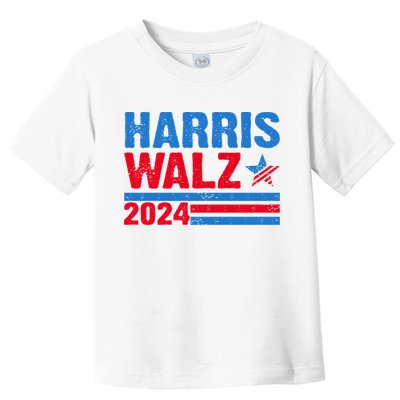Distressed Vote Kamala Harris Tim Walz 2024 Election Toddler T-Shirt