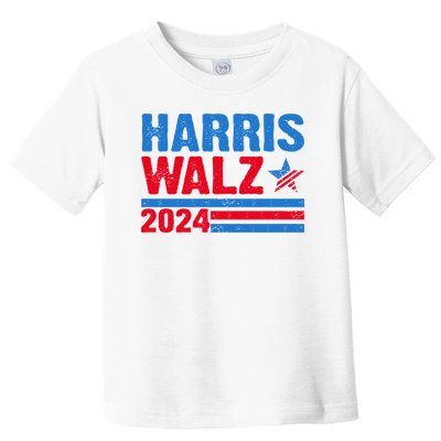 Distressed Vote Kamala Harris Tim Walz 2024 Election Toddler T-Shirt