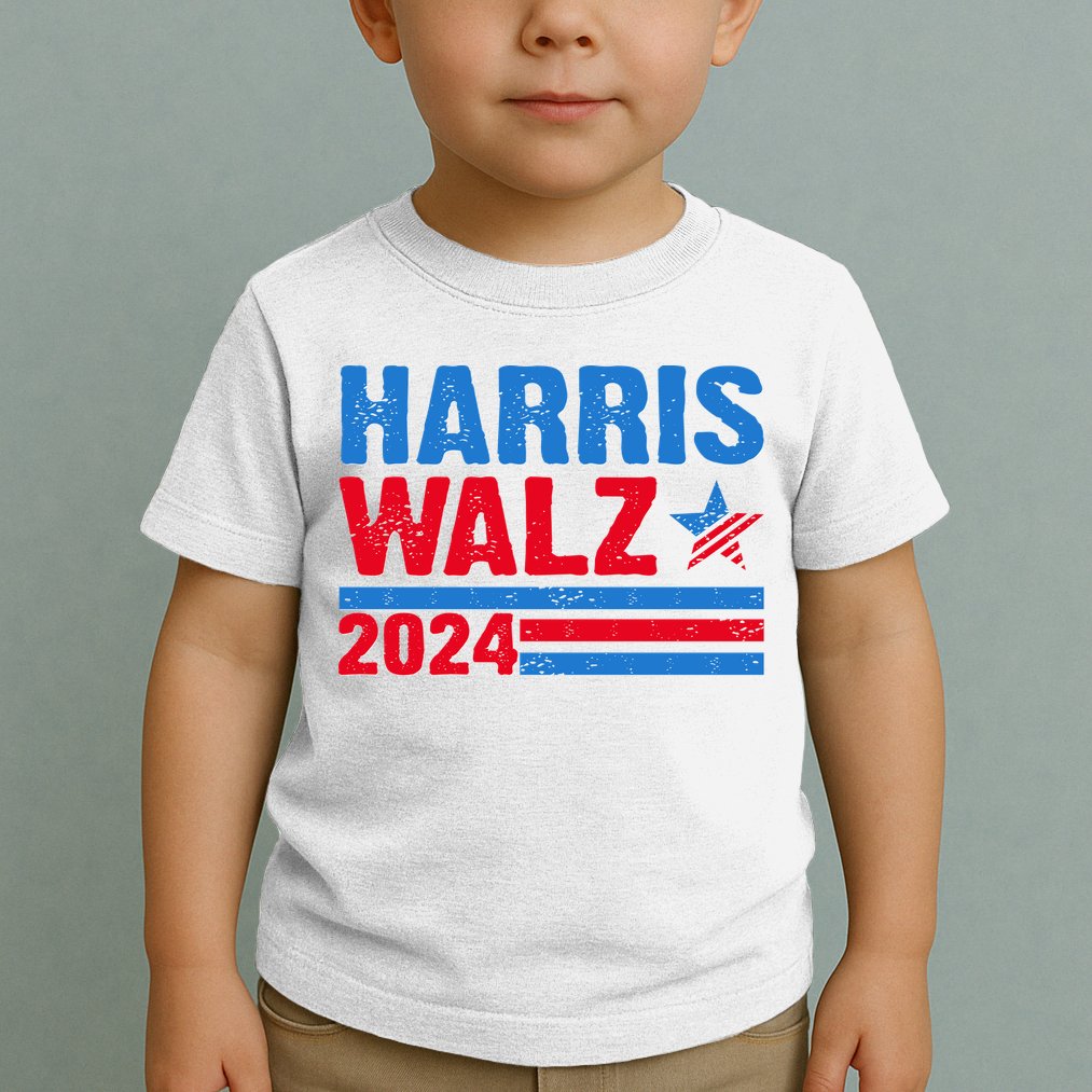 Distressed Vote Kamala Harris Tim Walz 2024 Election Toddler T-Shirt