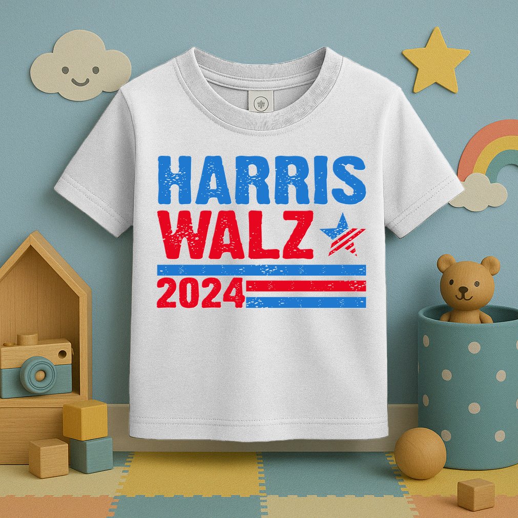 Distressed Vote Kamala Harris Tim Walz 2024 Election Toddler T-Shirt