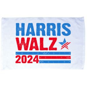 Distressed Vote Kamala Harris Tim Walz 2024 Election Microfiber Hand Towel