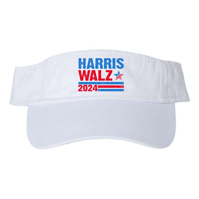 Distressed Vote Kamala Harris Tim Walz 2024 Election Valucap Bio-Washed Visor