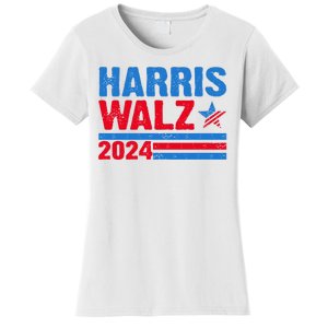 Distressed Vote Kamala Harris Tim Walz 2024 Election Women's T-Shirt