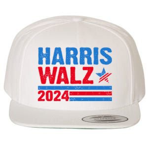 Distressed Vote Kamala Harris Tim Walz 2024 Election Wool Snapback Cap