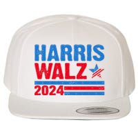 Distressed Vote Kamala Harris Tim Walz 2024 Election Wool Snapback Cap