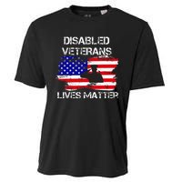 Disabled Veteran Lives Matter American Us Flag Cooling Performance Crew T-Shirt