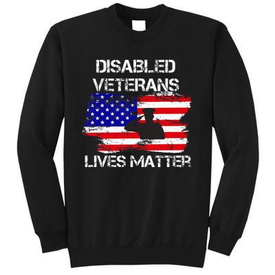 Disabled Veteran Lives Matter American Us Flag Sweatshirt