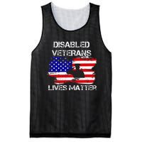 Disabled Veteran Lives Matter American Us Flag Mesh Reversible Basketball Jersey Tank