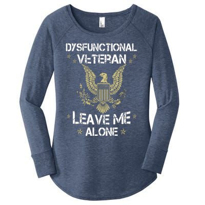 Dysfunctional Veteran Leave Me Alone Women's Perfect Tri Tunic Long Sleeve Shirt