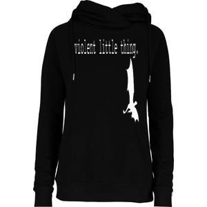 Dragon Violent Little Thing Womens Funnel Neck Pullover Hood