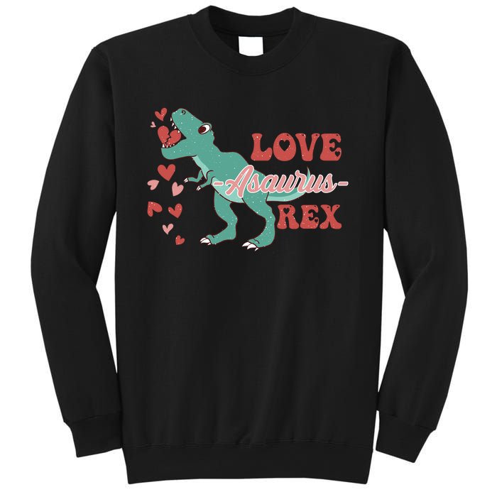 Dinosaur Valentine Love Asaurus Rex Gift For boy Valentine Day Sweatshirt