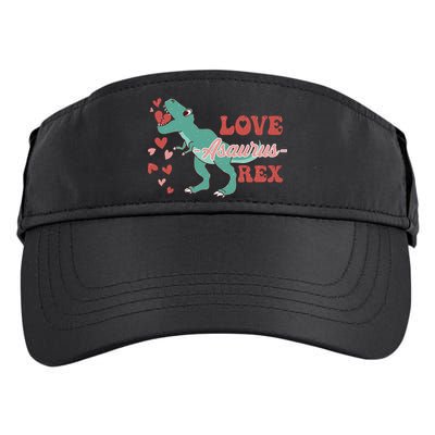 Dinosaur Valentine Love Asaurus Rex Gift For boy Valentine Day Adult Drive Performance Visor