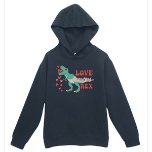 Dinosaur Valentine Love Asaurus Rex Gift For boy Valentine Day Urban Pullover Hoodie