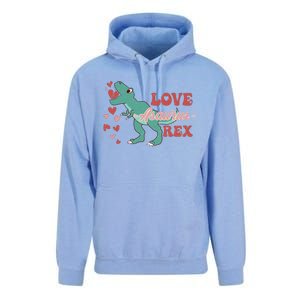 Dinosaur Valentine Love Asaurus Rex Gift For boy Valentine Day Unisex Surf Hoodie