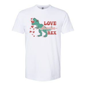 Dinosaur Valentine Love Asaurus Rex Gift For boy Valentine Day Softstyle CVC T-Shirt