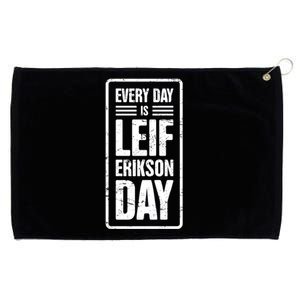 Distressed Viking Leif Erikson Day / Funny Leif Erikson Great Gift Grommeted Golf Towel