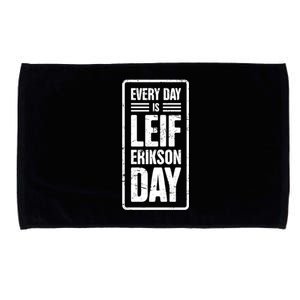 Distressed Viking Leif Erikson Day / Funny Leif Erikson Great Gift Microfiber Hand Towel