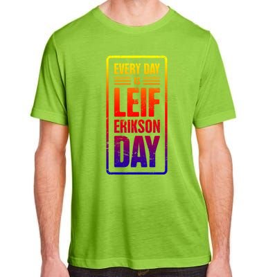 Distressed Viking Leif Erikson Day / Funny Leif Erikson Gift Adult ChromaSoft Performance T-Shirt