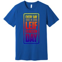 Distressed Viking Leif Erikson Day / Funny Leif Erikson Gift Premium T-Shirt