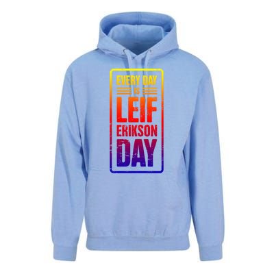 Distressed Viking Leif Erikson Day / Funny Leif Erikson Gift Unisex Surf Hoodie