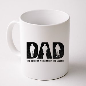 Dad Veteran Myth Legend Proud Veteran Dad Funny Gift Coffee Mug