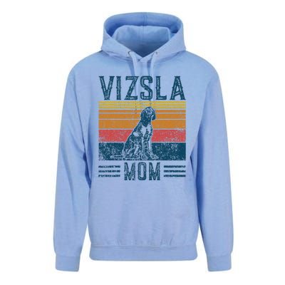 Dog Vizsla Mom Vintage Vizsla Mom Unisex Surf Hoodie