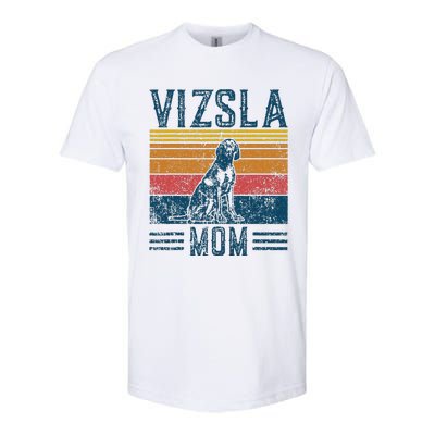 Dog Vizsla Mom Vintage Vizsla Mom Softstyle CVC T-Shirt