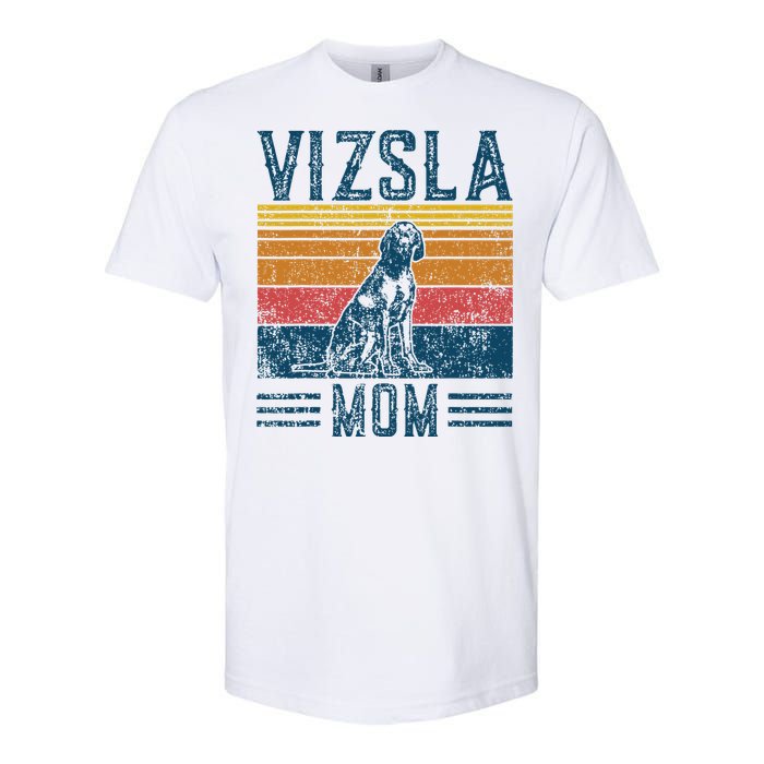 Dog Vizsla Mom Vintage Vizsla Mom Softstyle CVC T-Shirt