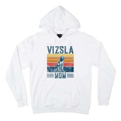 Dog Vizsla Mom Vintage Vizsla Mom Hoodie