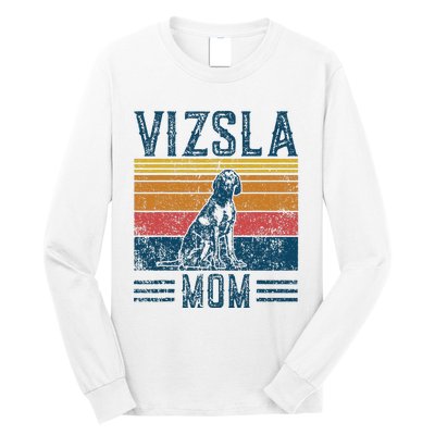 Dog Vizsla Mom Vintage Vizsla Mom Long Sleeve Shirt