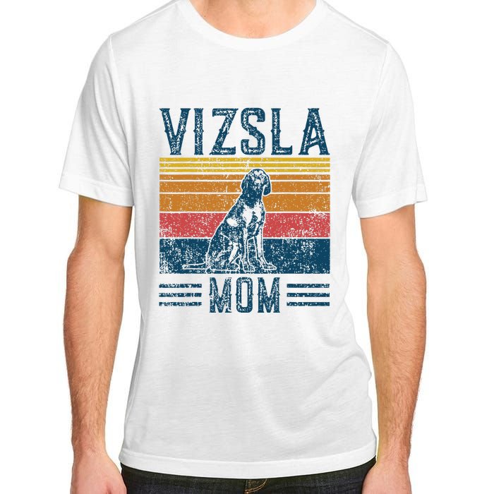 Dog Vizsla Mom Vintage Vizsla Mom Adult ChromaSoft Performance T-Shirt