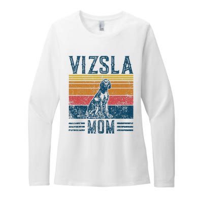 Dog Vizsla Mom Vintage Vizsla Mom Womens CVC Long Sleeve Shirt