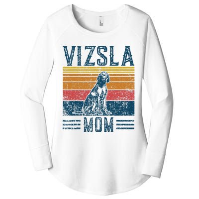 Dog Vizsla Mom Vintage Vizsla Mom Women's Perfect Tri Tunic Long Sleeve Shirt